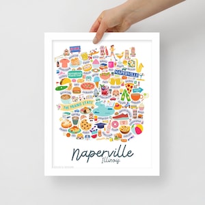 Gerahmter Naperville Print