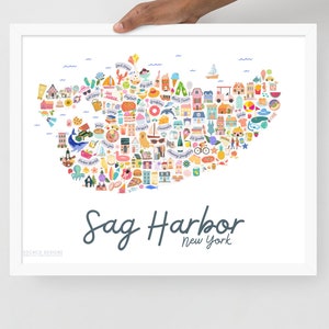 Framed Sag Harbor Print