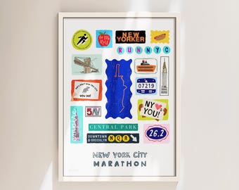 New York City Marathon Print