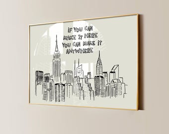 New York City print: if you can make it here (Version 3)