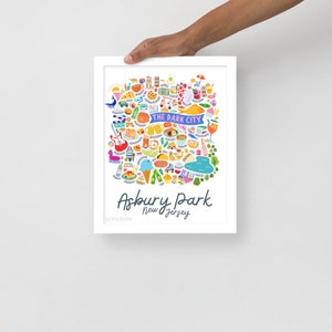 Ingelijste Asbury Park-print