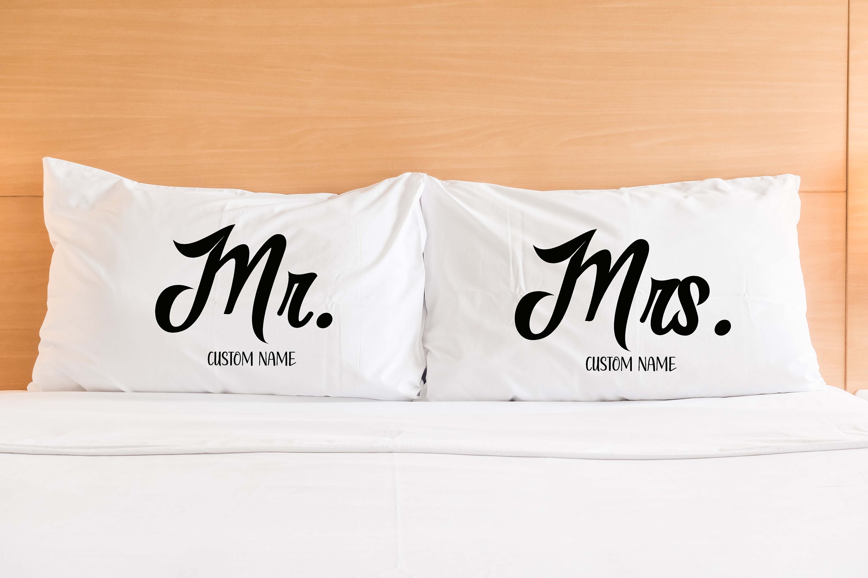 Personalized Mr. and Mrs. Pillowcase Wedding Gift Etsy Canada