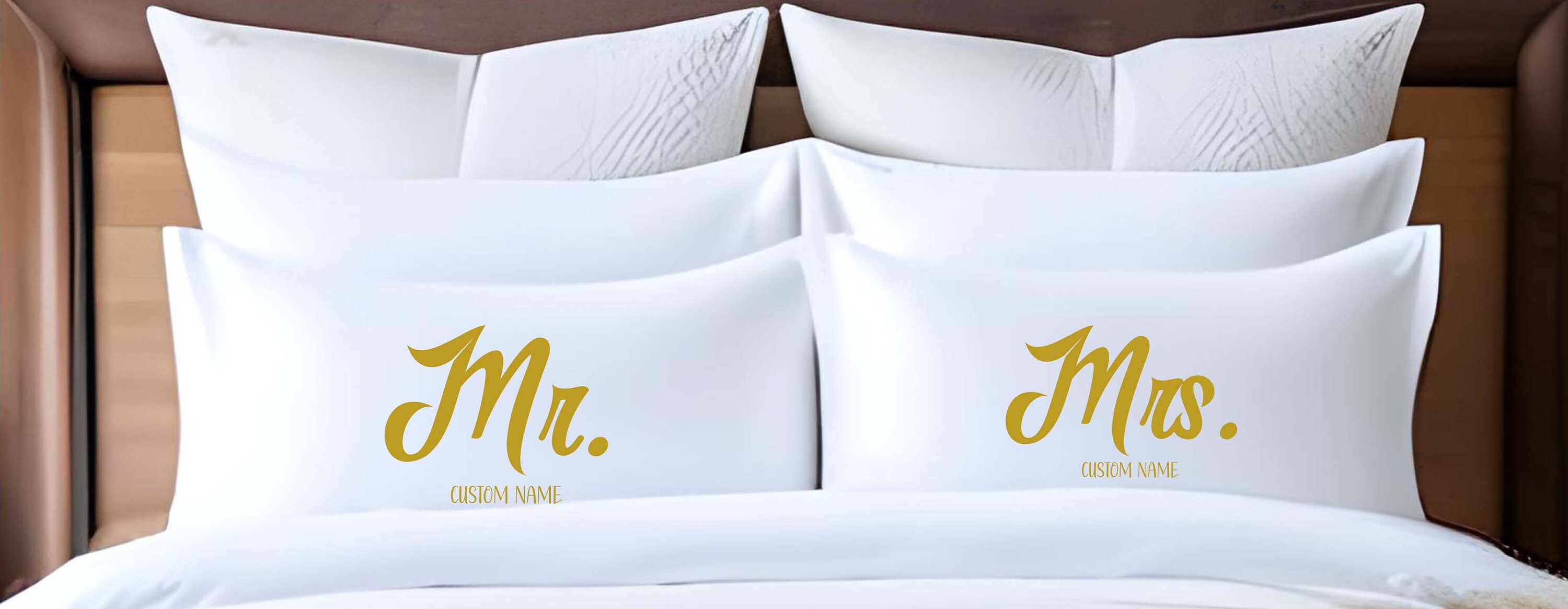 Personalized Mr. and Mrs. Pillowcase Wedding Gift Etsy Canada