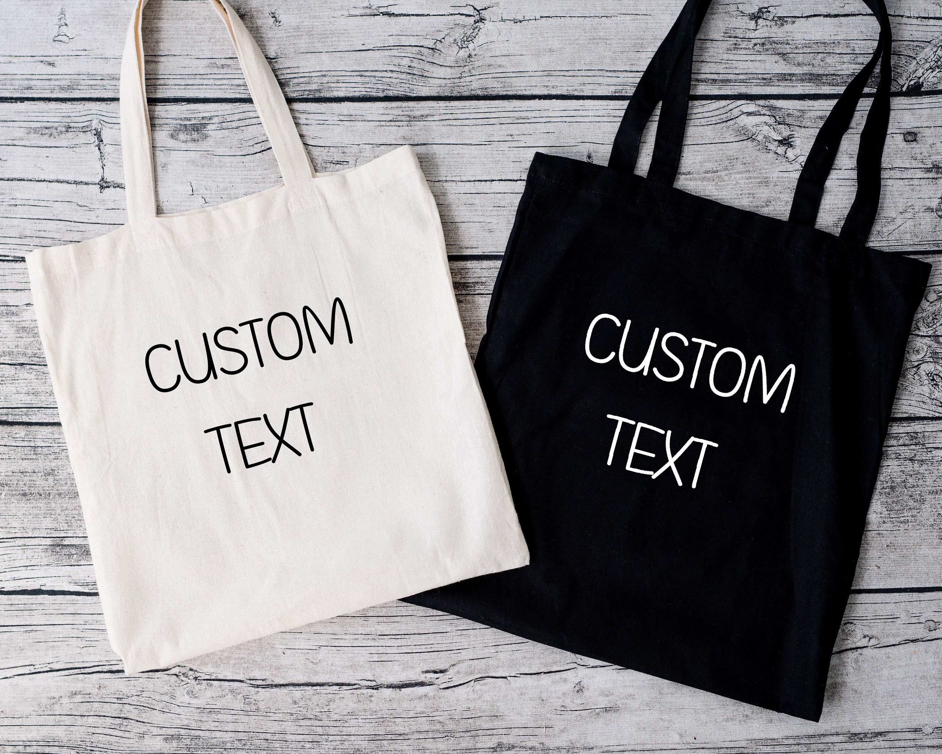 Tote Bag Personalized Gift Birthday Gift Custom Text Yote - Etsy Canada