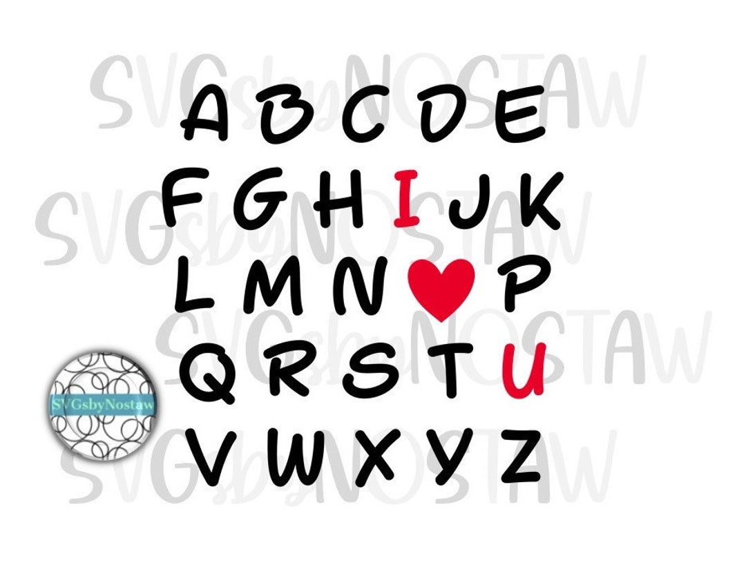 ABC I Love You Cut File in Svg/png/jpg/pdf. Valentines Day - Etsy