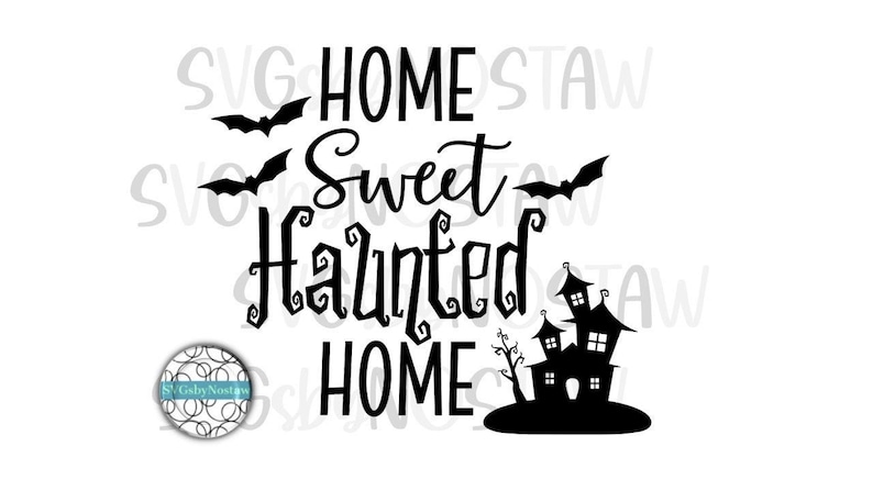home sweet haunted home sign