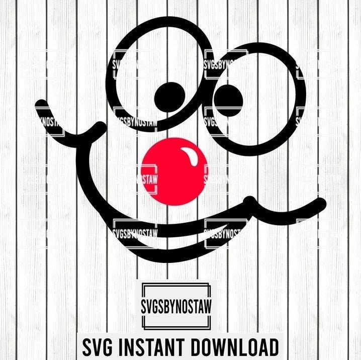 Red Nose Day cut file in svg/png/pdf. Red Nose Day svg. Child Etsy