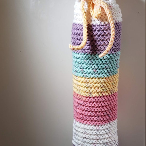 Herringbone Plastic Bag Holder *CROCHET PATTERN*-Digital File-Instant Download