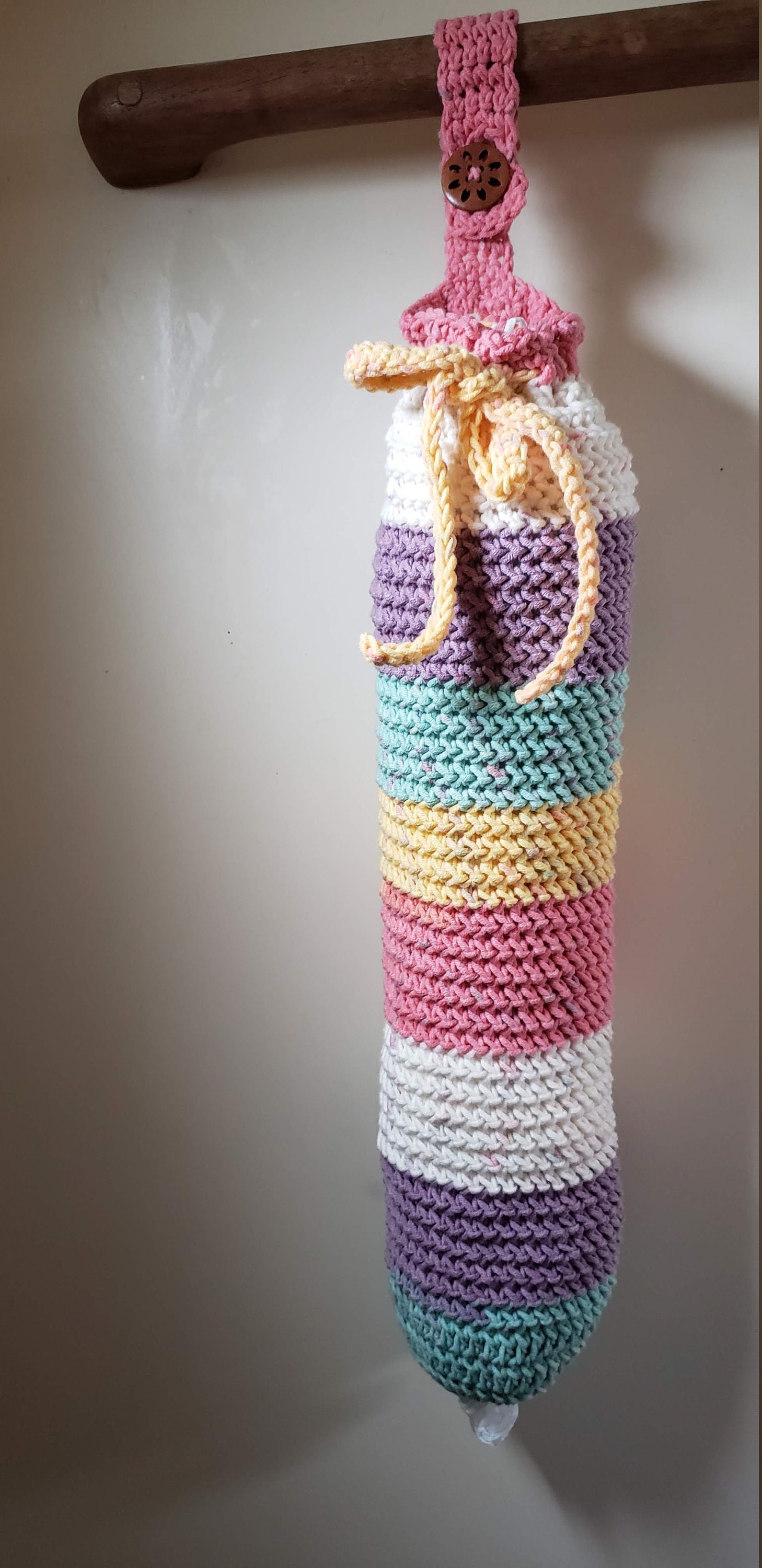 Herringbone Plastic Bag Holder CROCHET Patterndigital File-instant ...