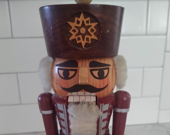 1970's Vintage Wooden Nutcracker Made in Germany Richard Glasser Erzgebirgische Etsy