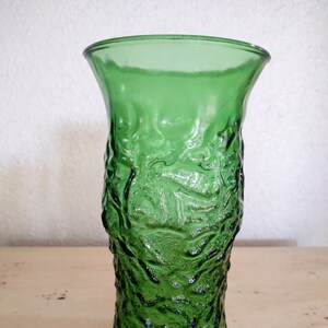 Vintage Green Glass Vase