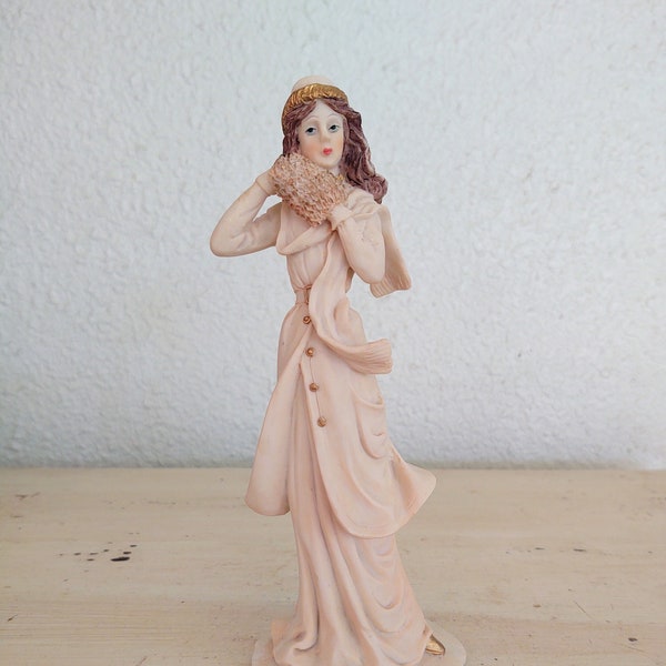 1987 Marlo Collection Victorian Lady Figurine - Winter