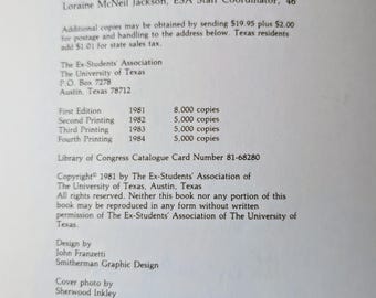 Vintage 1980's Cook'em Horns Texas Exes Cookbook