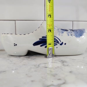 Vintage Handpainted Delft Shoe Garden Décor Planter Wall Hanging Made in Holland image 9