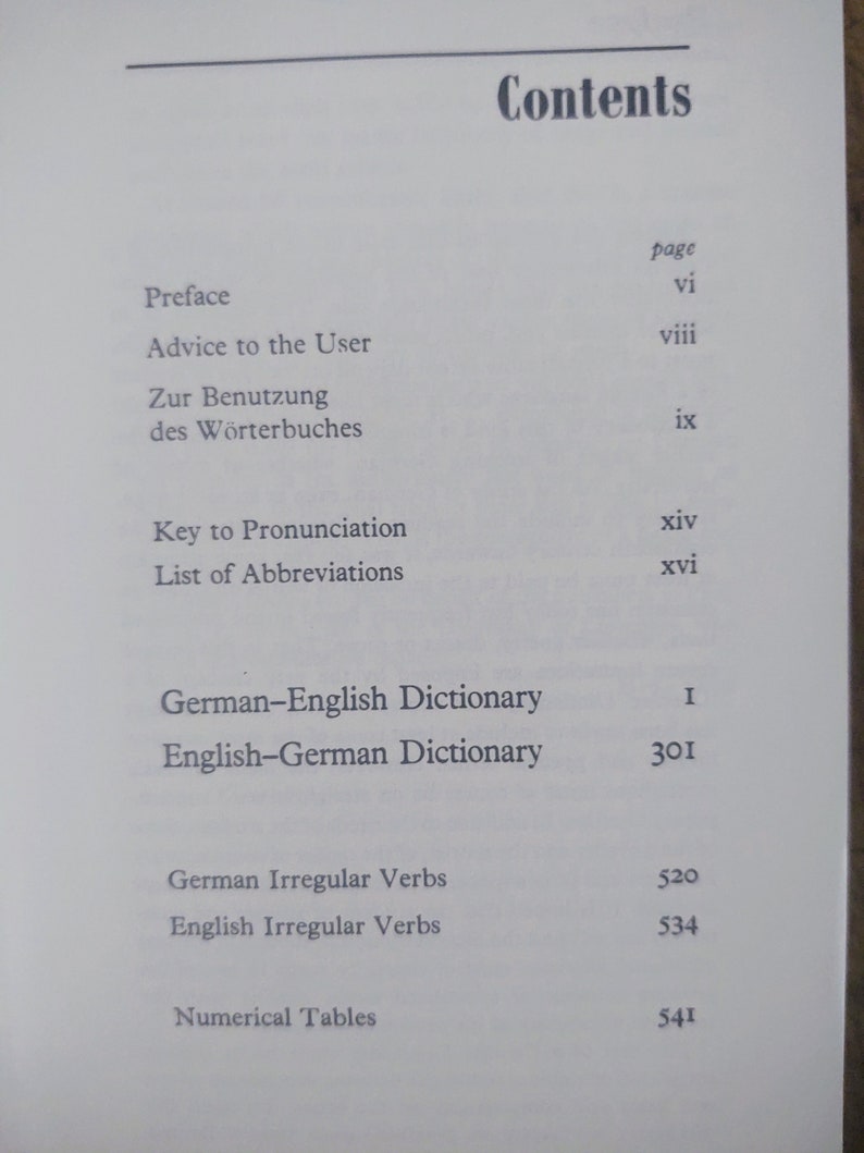 1966 Sasse Cassell's Concise English to German German to English Dictionary image 6