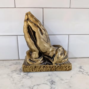 Vintage &quot;Praying Hands&quot; Sculpture Figurine Home Decor Made in Japan