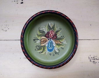 Handcrafted & Handpainted Wooden Bowl by Gisela Hoege
