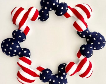 4th of July Garland, Disney Independence Day, 4th of July Banner, Disney Decor