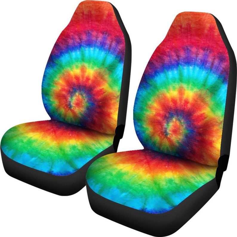 Colorful Hippie Tie Dye Abstract Car Seat Covers Custom Seat Etsy