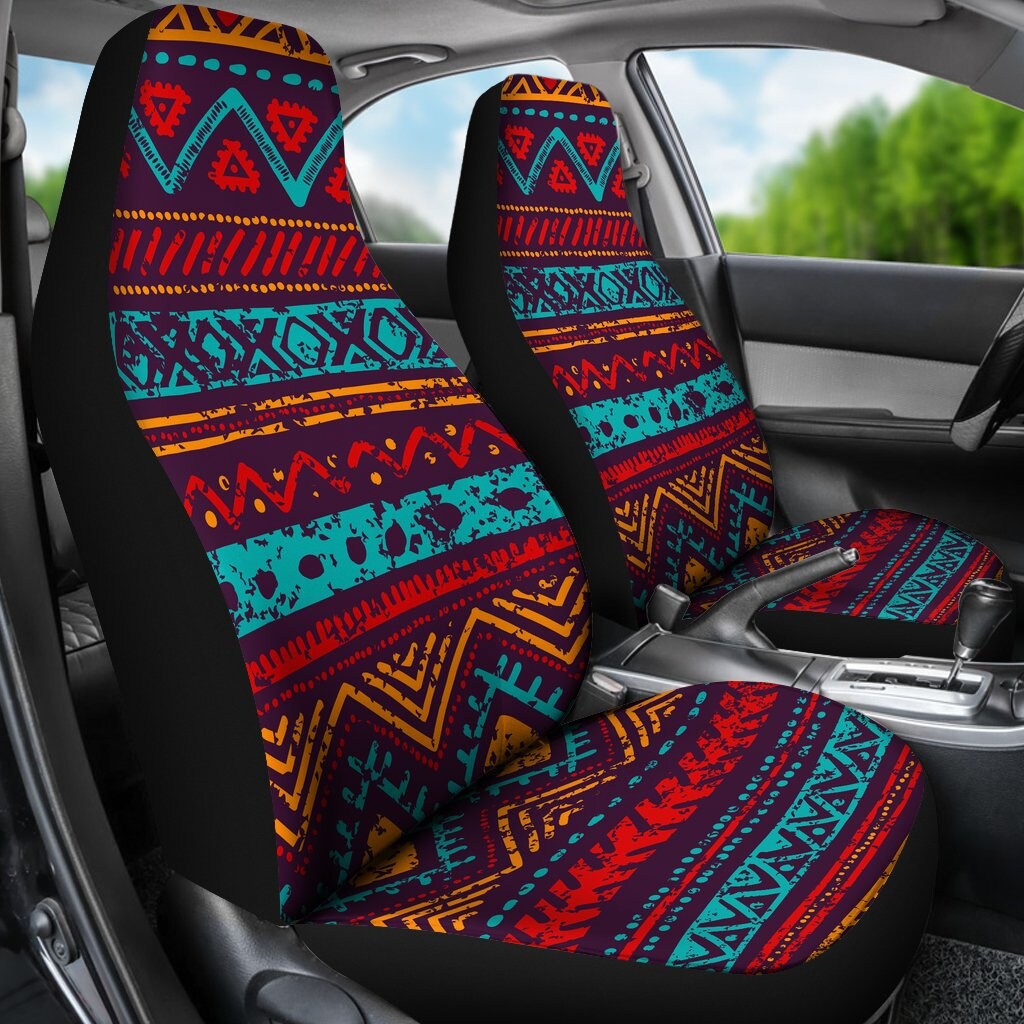 Colorful Aztec Design Car Seat Covers Custom Seat Covers Etsy