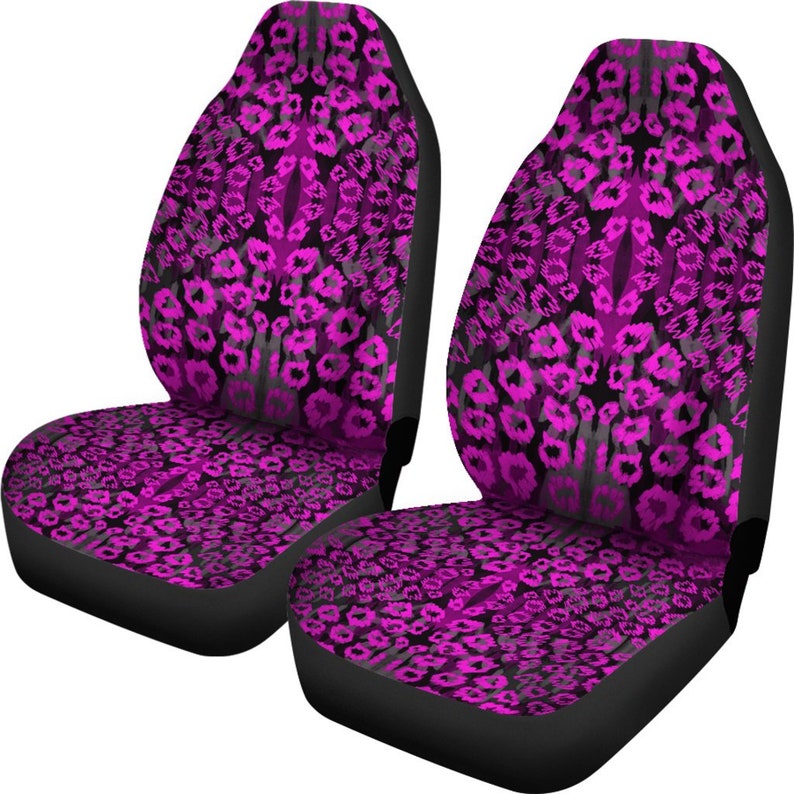 Hot Pink Abstract Car Seat Covers Design Custom Seat Covers Etsy