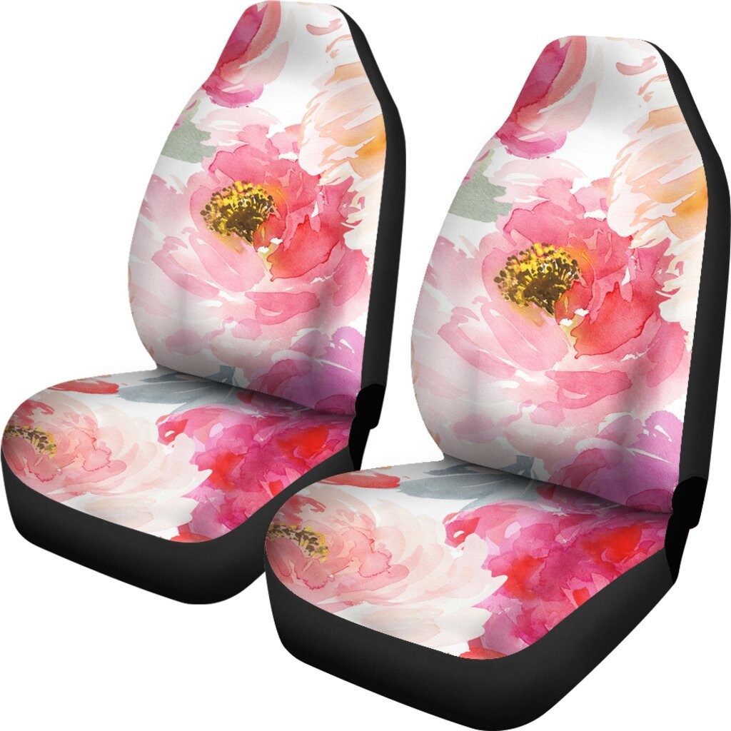 Colorful Floral Car Seat Covers Stylish Design Custom Seat Etsy Canada