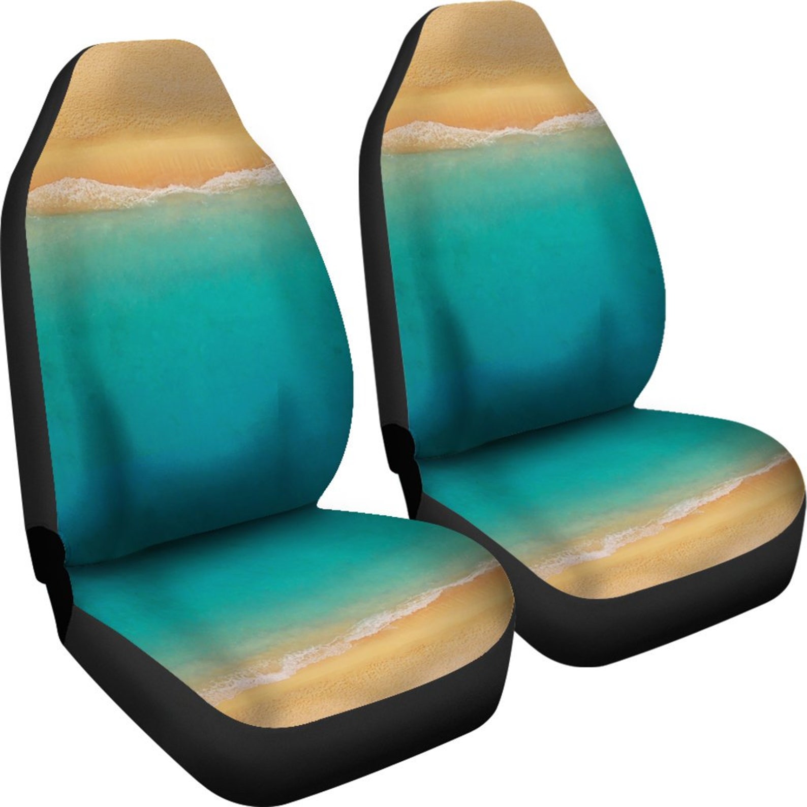 Tropical Beach Relax Car Seat Covers Custom Seat Covers Pair Etsy