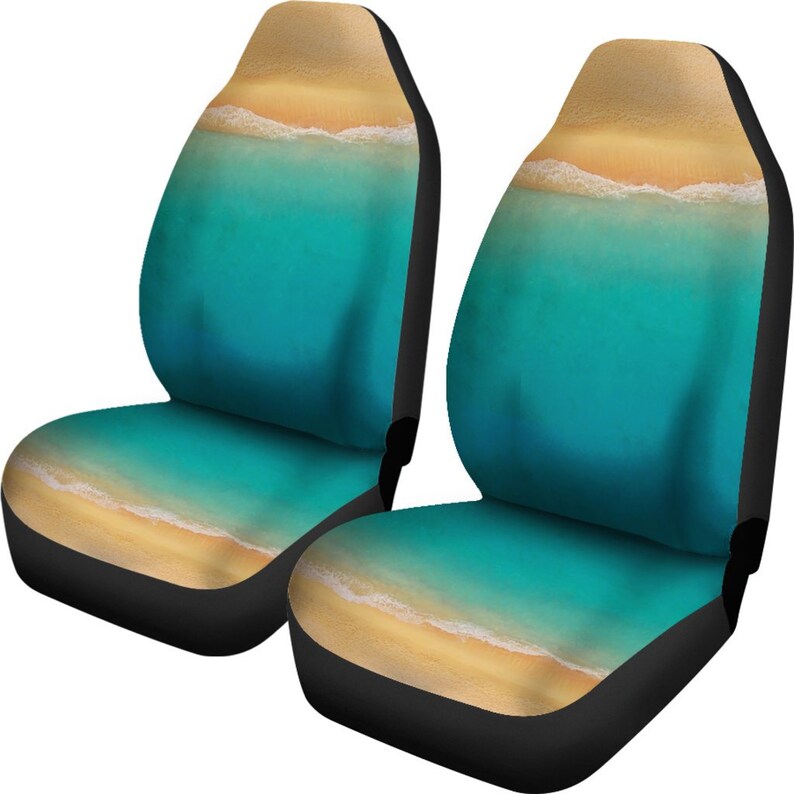 Tropical Beach Relax Car Seat Covers Custom Seat Covers Pair Etsy