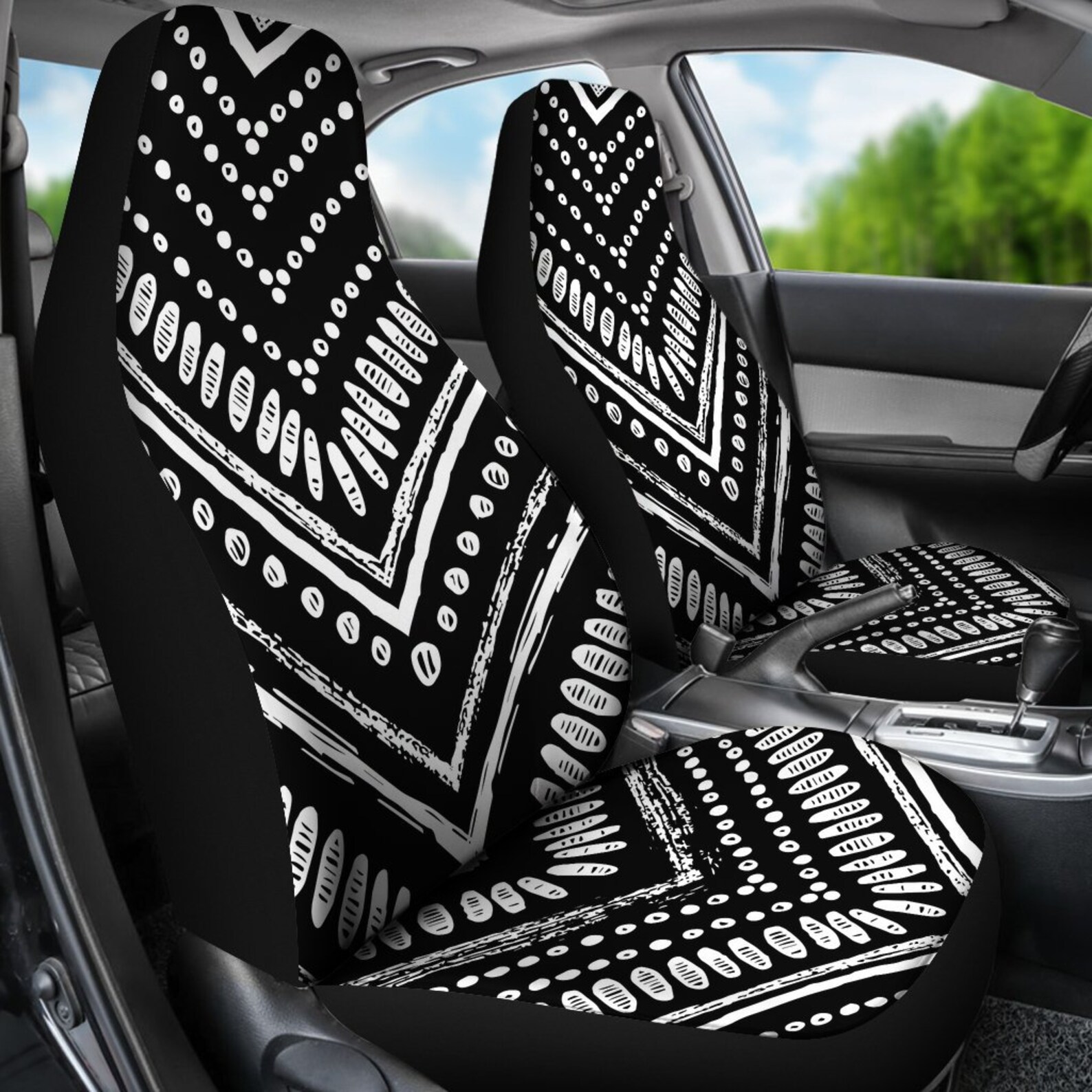 Aztec Car Seat Covers Custom Seat Covers Pair of 2 Front Etsy