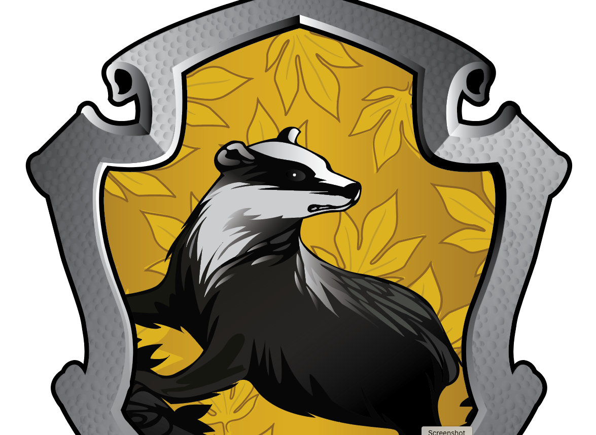 Hufflepuff Badge EPS Vector SVF | Etsy