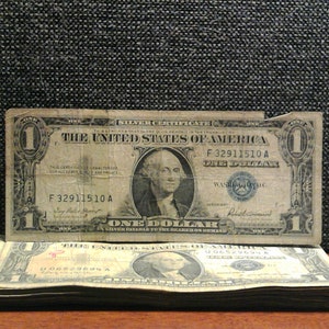 1935 or 1957 United States Silver Certificate with Details x 1