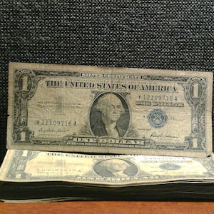 1935 or 1957 United States One Dollar Silver Certificate x 1