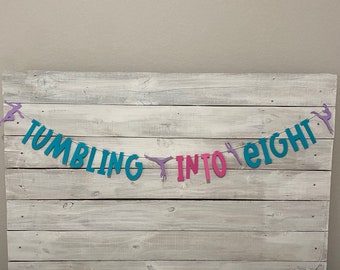 Gymnastics Birthday Banner: Customizable Tumbling Party Decor