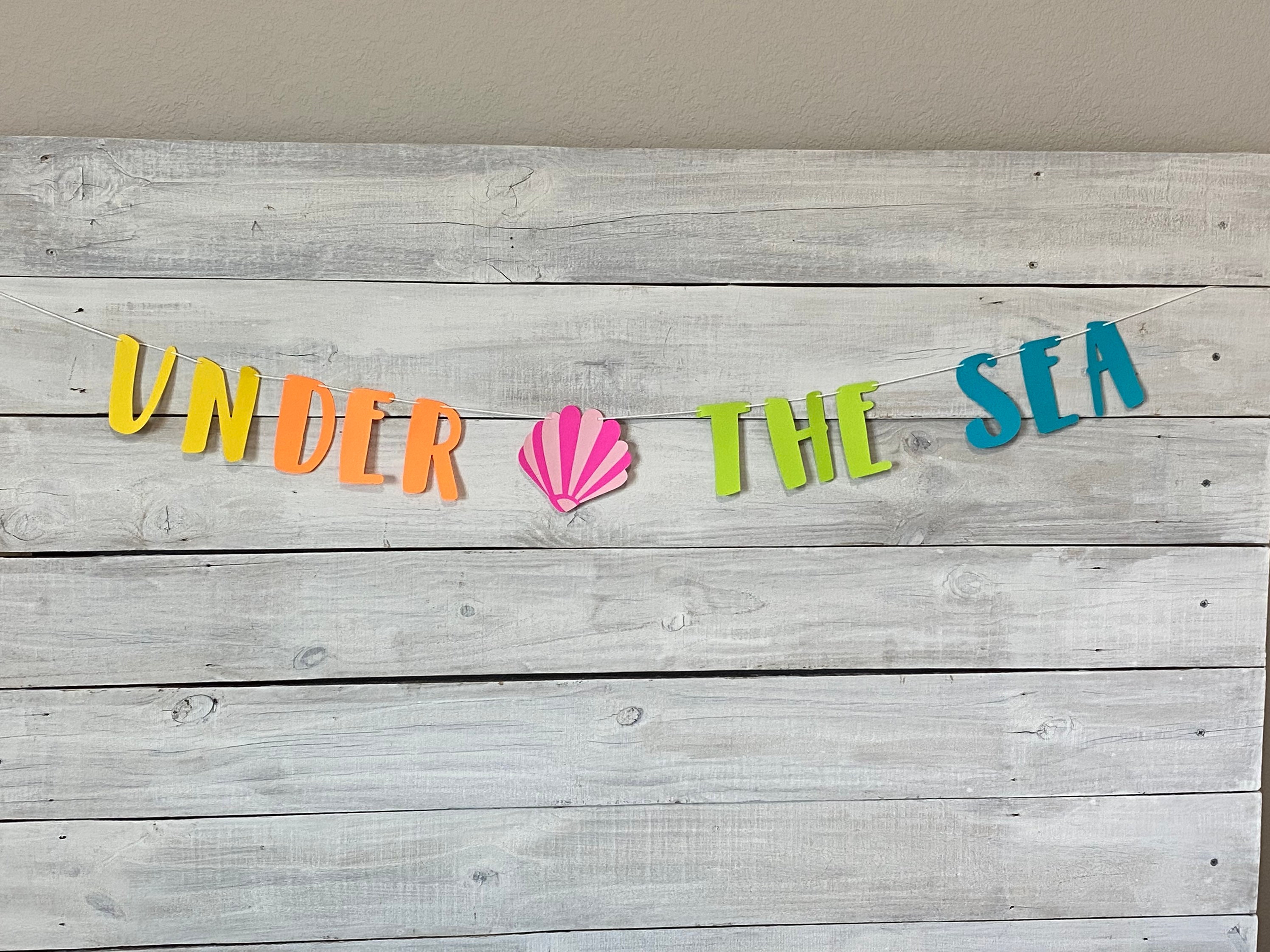 Under the Sea Bannerone Der the Sea Sea Birthday Party Etsy UK