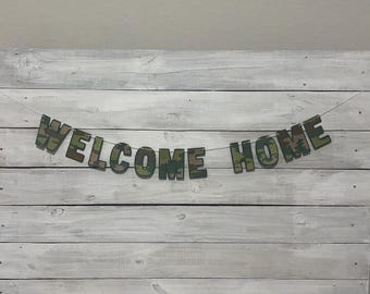 Welcome Home Banner ** You Choose Your Color