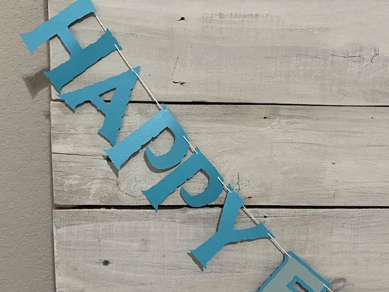 Happy FOURzen Birthday Banner: Winter Princess 4th Birthday Decor image 2
