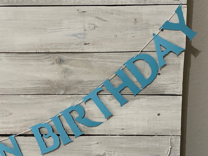Happy FOURzen Birthday Banner: Winter Princess 4th Birthday Decor image 5