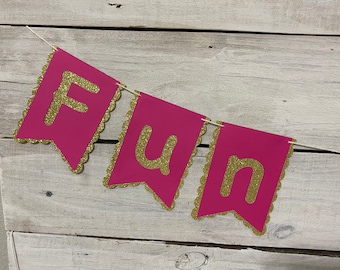 Fun To Be One Banner: First Birthday, Cake Smash