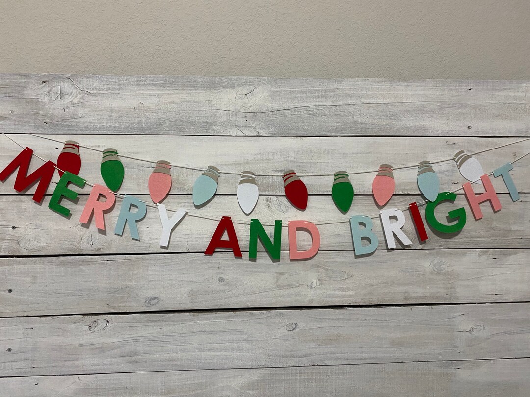 Felt Merry & Bright Garland