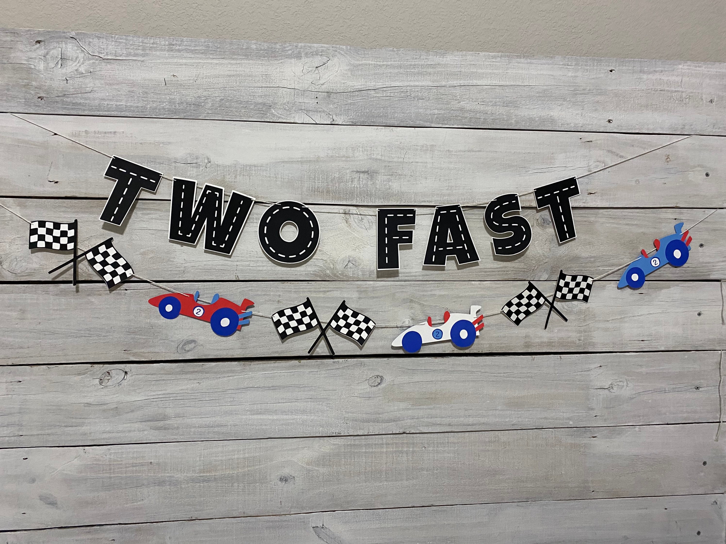 two-fast-banner-second-birthday-banner-racecar-birthday-etsy-canada