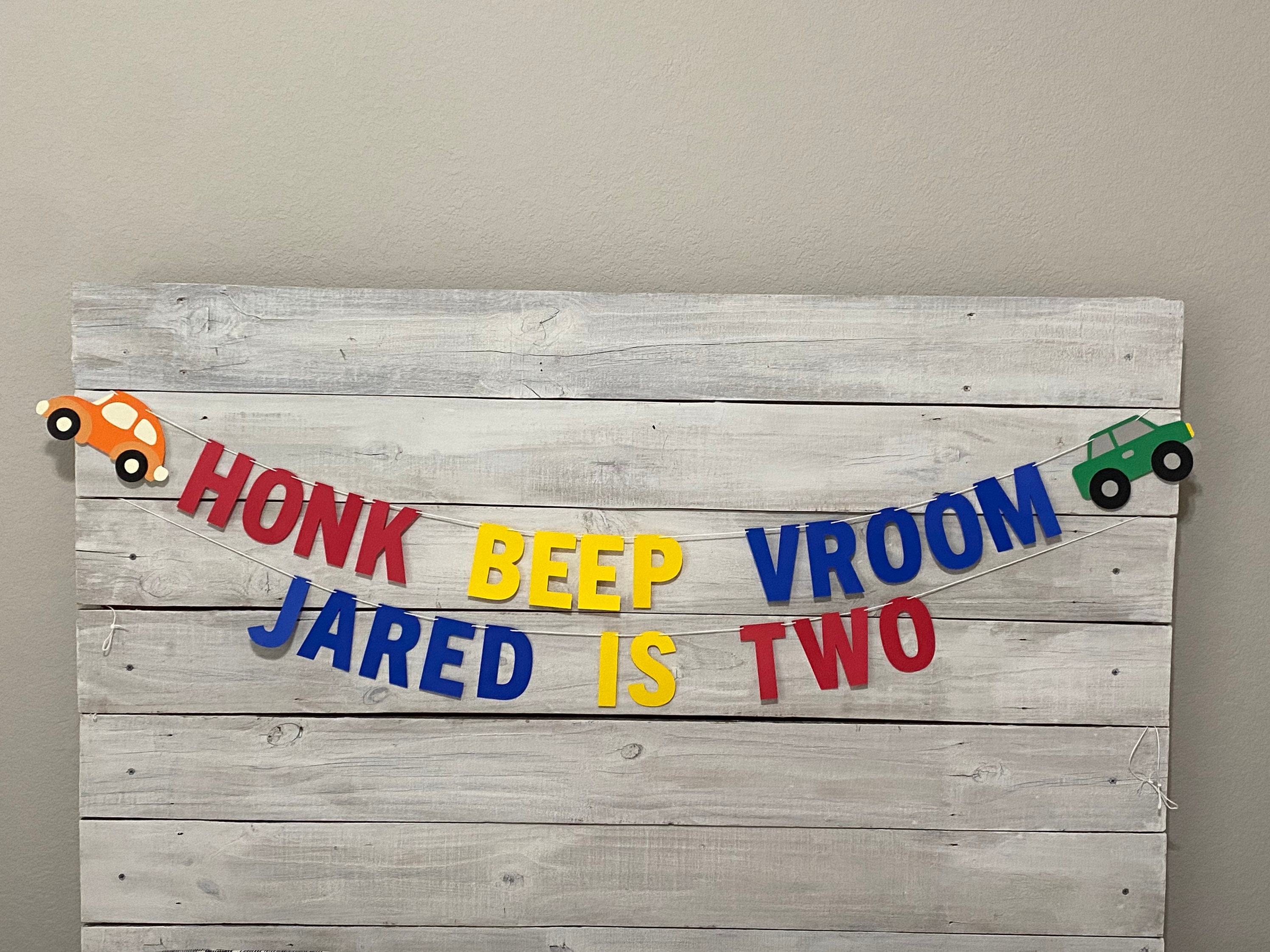 Transportation Birthday Banner-cars Birthday Party Decor-honk | Etsy