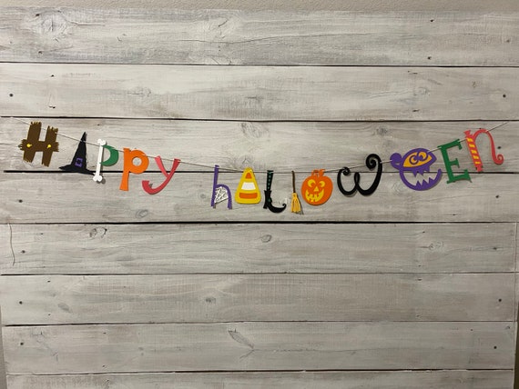 Happy Halloween Banner: Handmade Party Decor
