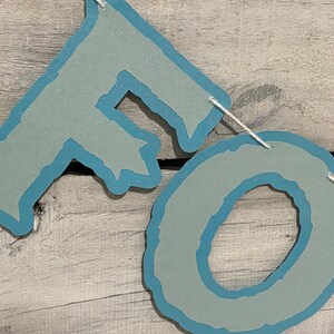 Happy FOURzen Birthday Banner: Winter Princess 4th Birthday Decor image 3