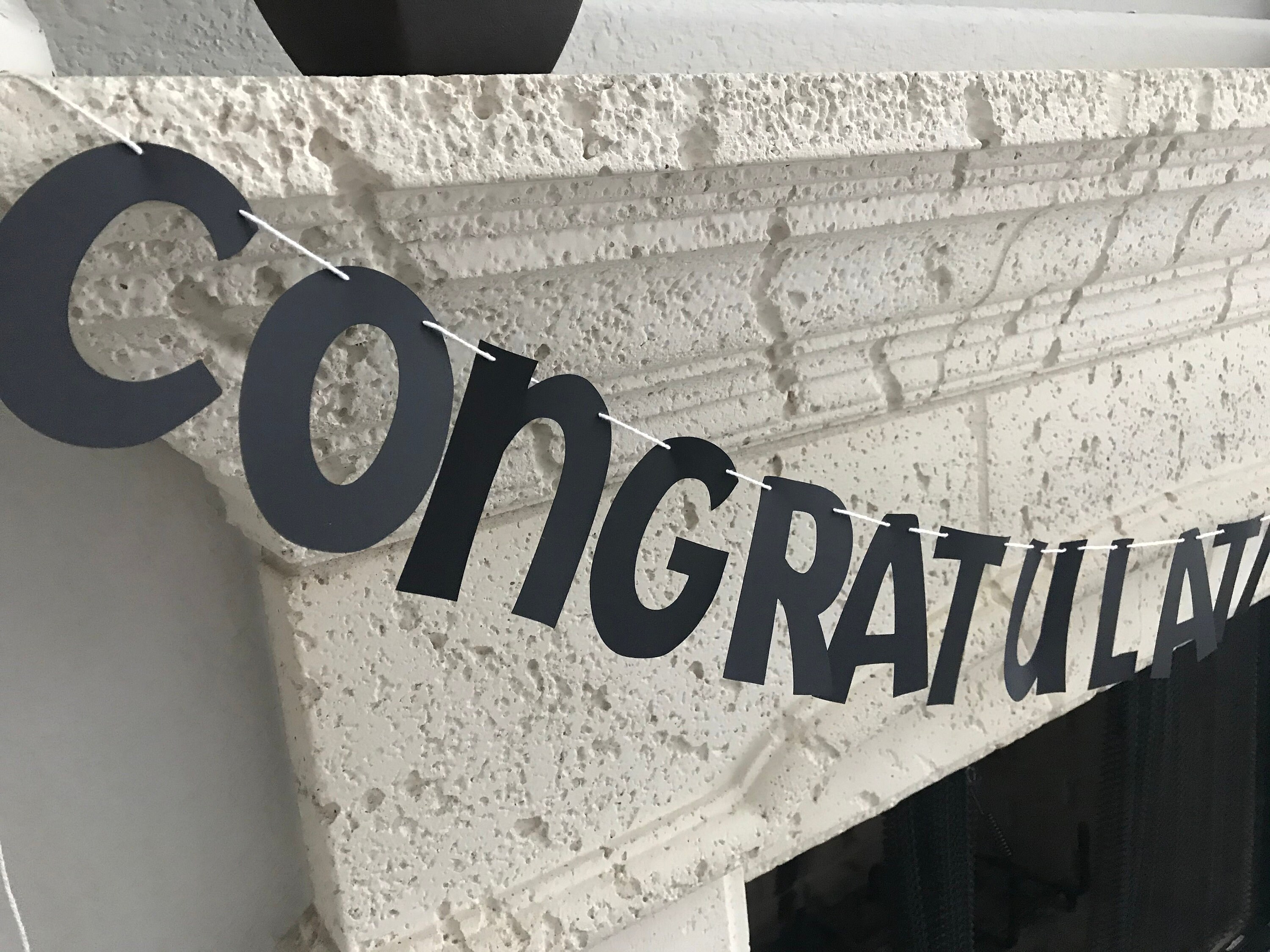 Customized Congratulations Graduate Banner Graduation Decor Etsy