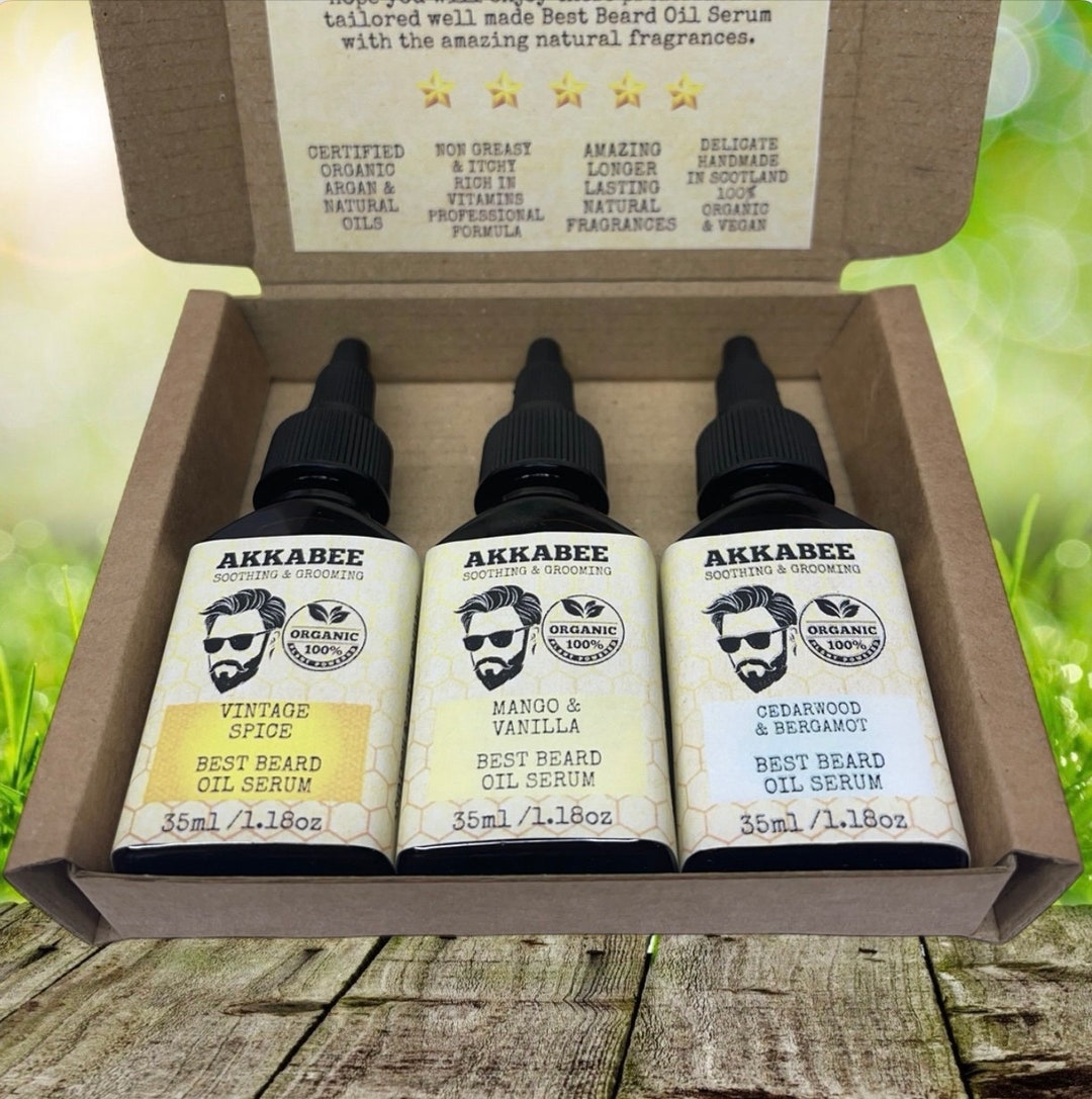 100 Organic Best Beard Oil Serum Gift Setnon Greasysoothing & Grooming Beard Growth Oil Serum