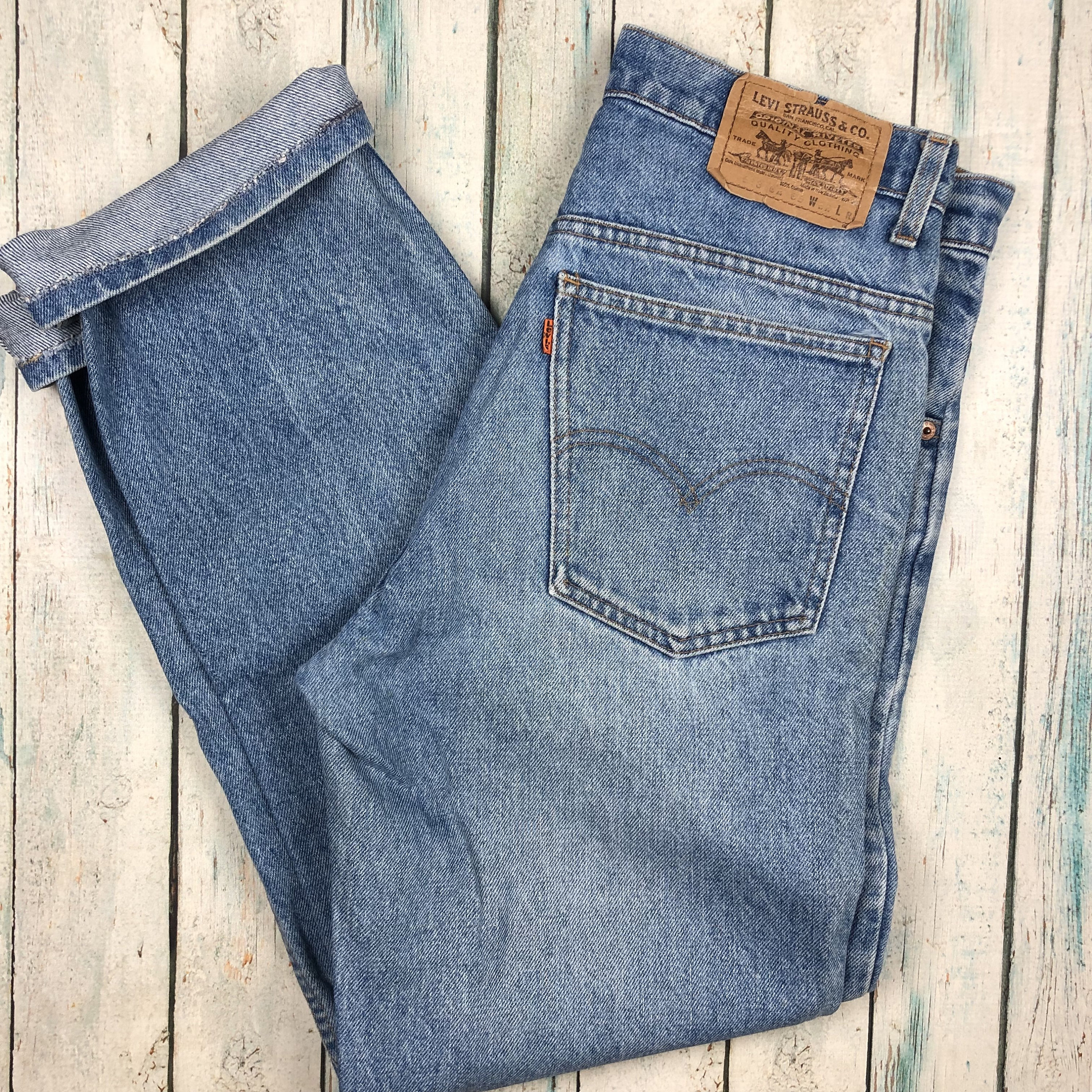 NZ Made Vintage Levis 533 Mens Orange 