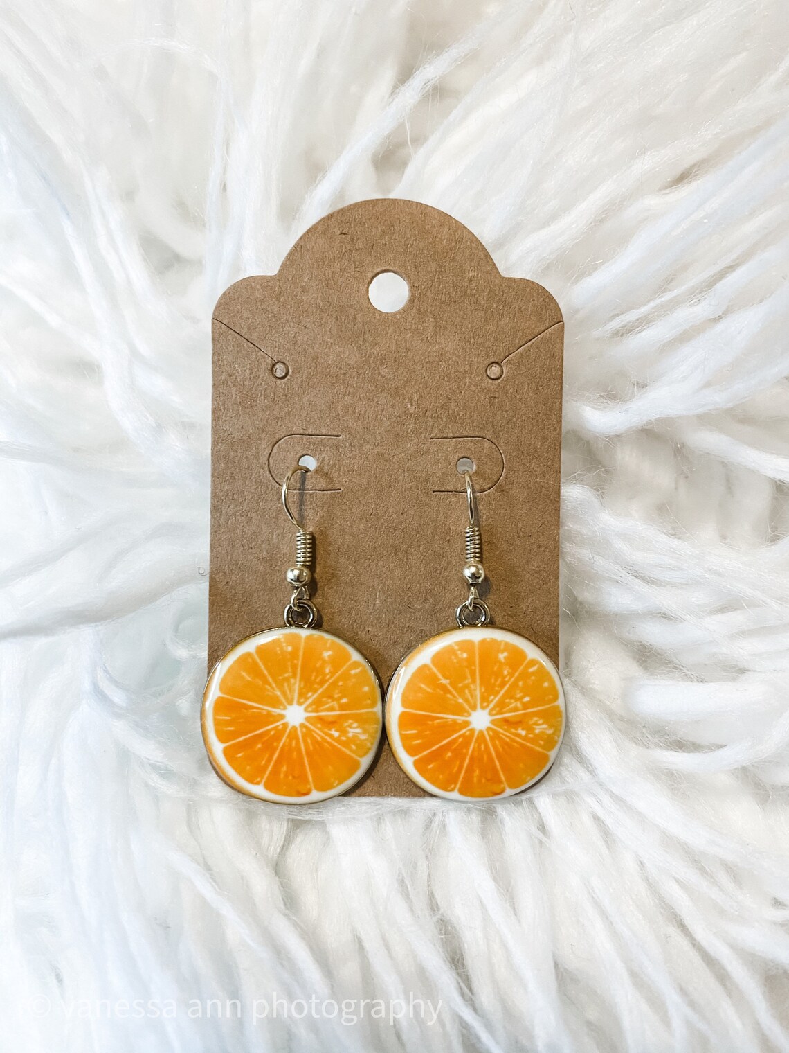 Orange earrings Etsy