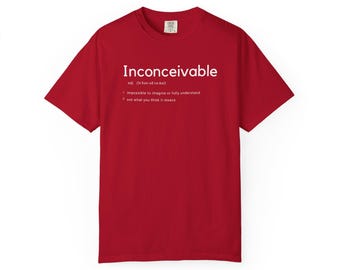 Camiseta unisex Inconcebible en tonos intensos