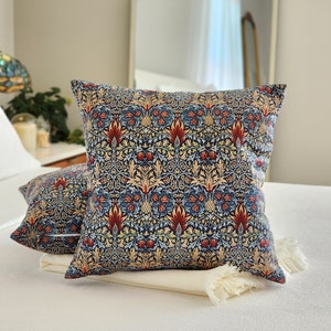 Floral Pillow Snakeshead Arts and Crafts Movement Pillow William Morris - Premium Fabric