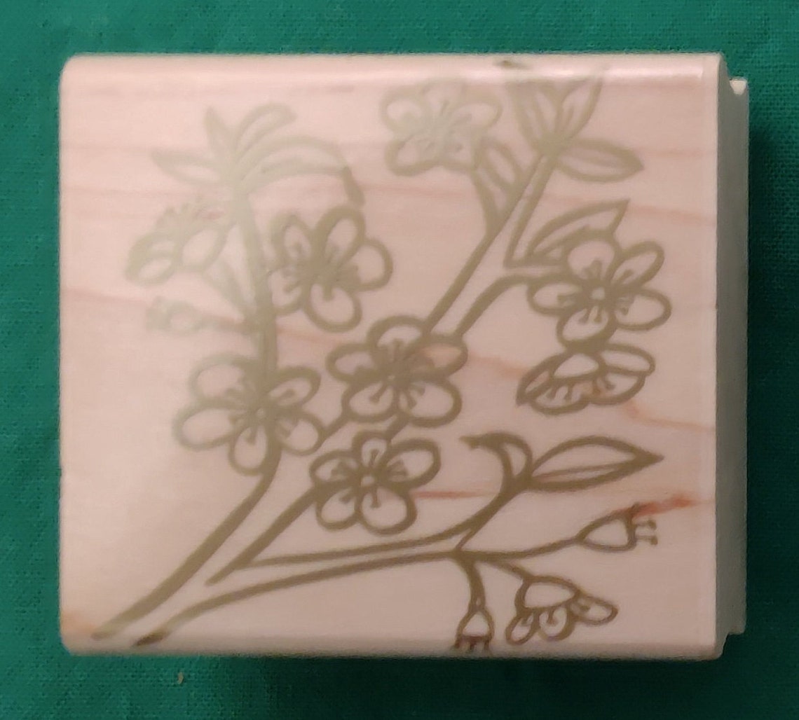 JAPANESE Mounted Rubber Stamp Set of 4 JAPONESQUE Style | Etsy